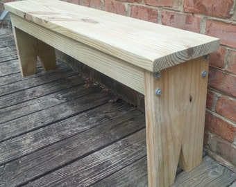 Farmhouse Style Bench - Dining Bench Porch Bench Entryway Bench Kitchen Bench Mudroom Bench Living Room Bench