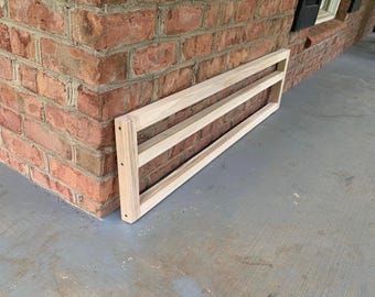 Rectangular Poplar Bed Rail