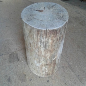 Toasted Pine Stump Stool Table - Custom Heights Available