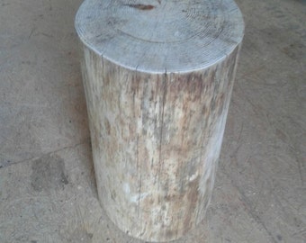 Toasted Pine Stump Stool Table - Custom Heights Available