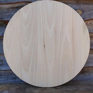 Round Wooden Poplar Coffee Pub Table Top