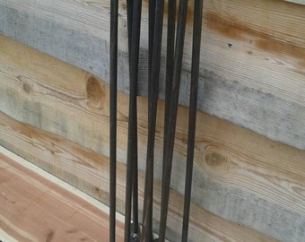 Raw 30 Inch Hairpin Legs - Beeswax coating optional - Price is Per Leg