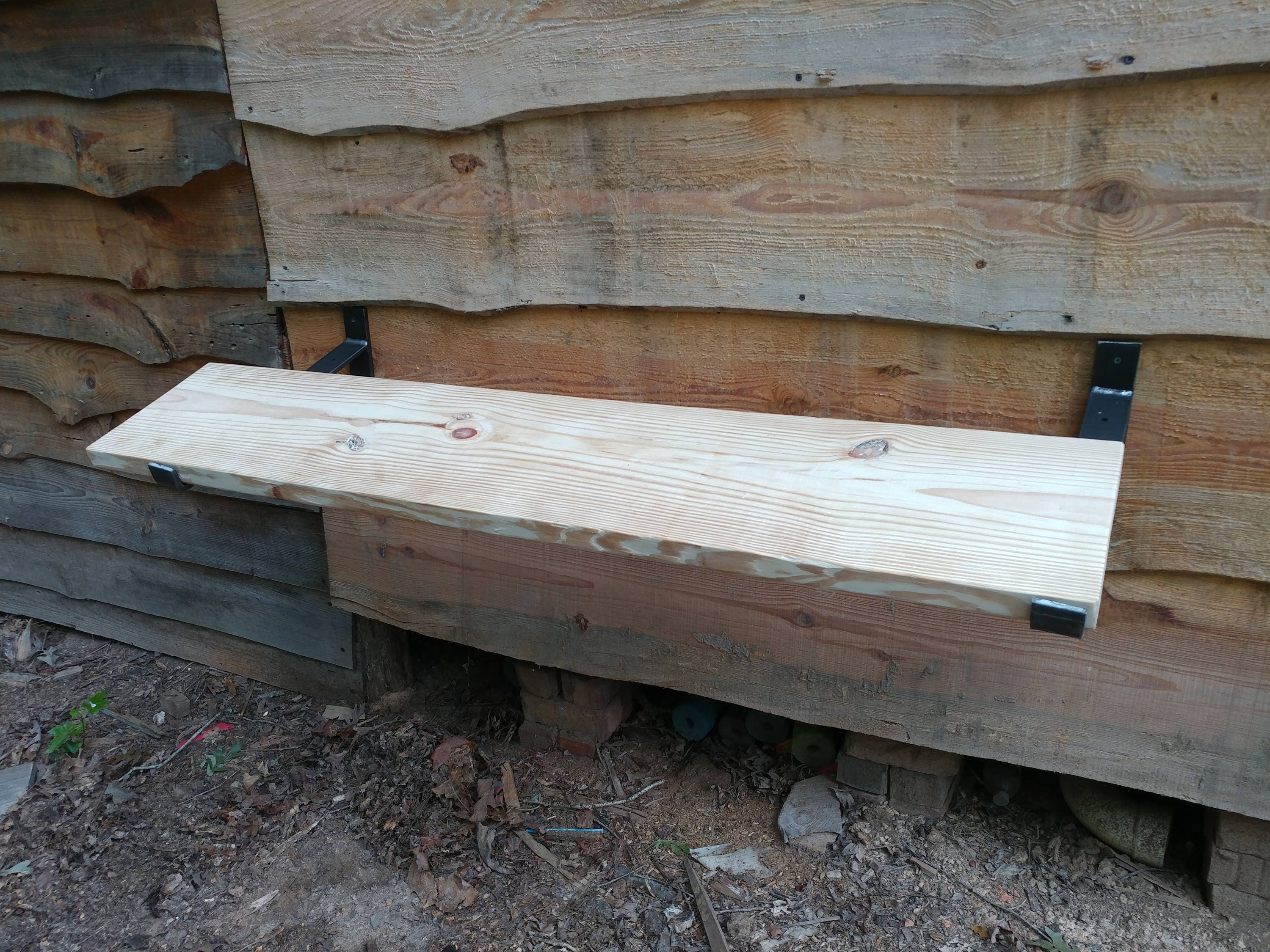 Angled Display Shelf Brackets Custom Available Etsy