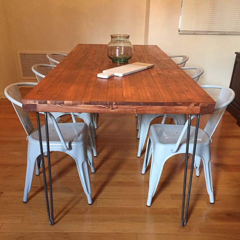 Raw 40 Inch Hairpin Legs Beeswax Coating Optional Per Leg