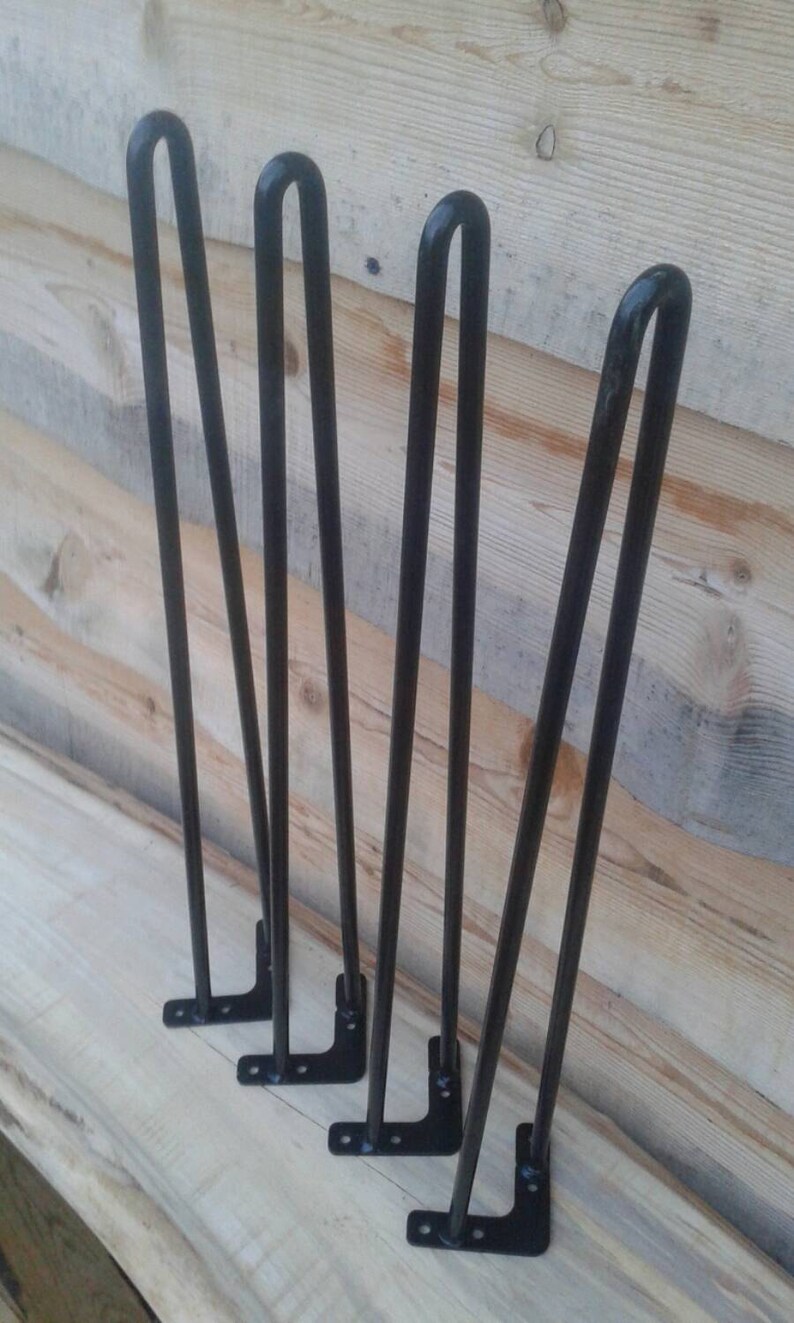 Black Powder Coated 41 Inch Hairpin Legs Price is Per Leg Etsy