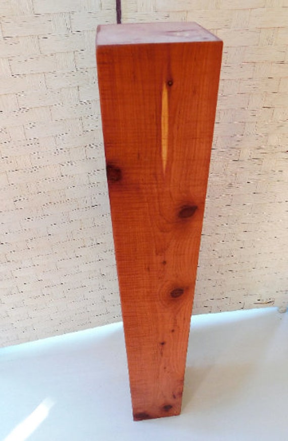 Farmhouse Chunky Dining Table Legs Set of Four Rustic Cedar Legs