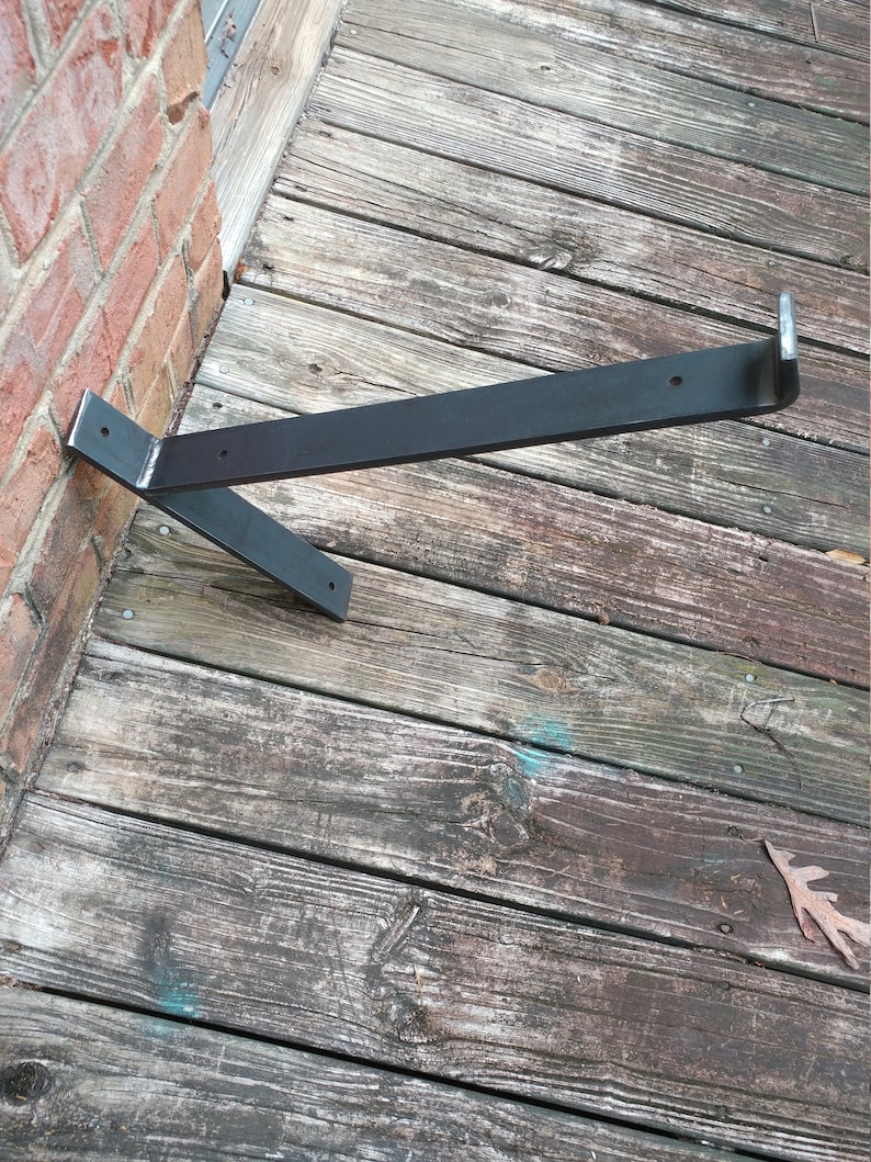 Angled Display Shelf Brackets Custom Available Etsy