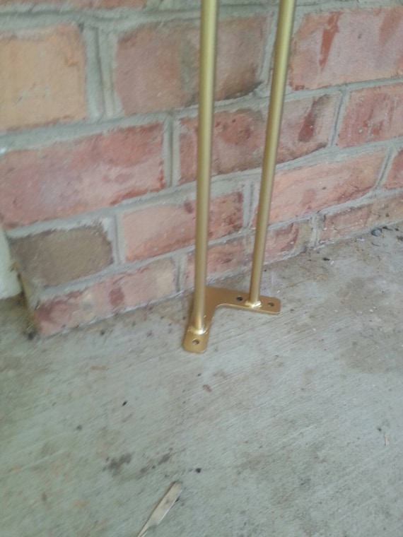 Gold Metal 42 Inch Hairpin Legs Price is per Leg Etsy