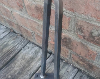 Square Bar Raw Steel 18" Hairpin Legs - Heavy Duty Industrial - Price is Per Leg