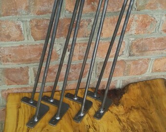 Slender Handmade Hairpin Legs - Set of 4 Legs - Custom Heights Available