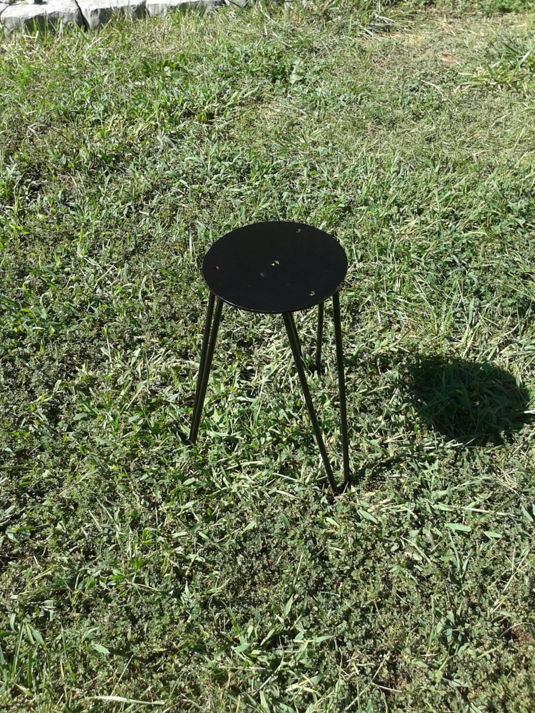 18 Tall Black Powder Coated Hairpin Leg Tripod Table Base Etsy