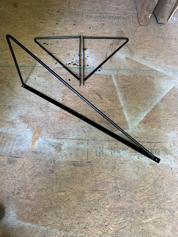 Black Powder Coated Asymmetrical Hairpin Coffee Table Legs Set of 4 Etsy UK