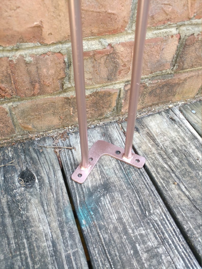 Rose Gold Hairpin Legs Per Leg Custom Heights Available Etsy