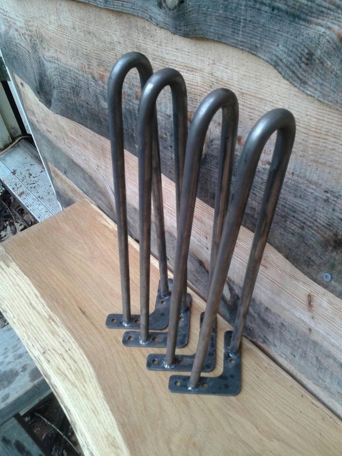 Thick Heavy Duty Raw Steel 20 Inch Hairpin Legs Beeswax Etsy UK