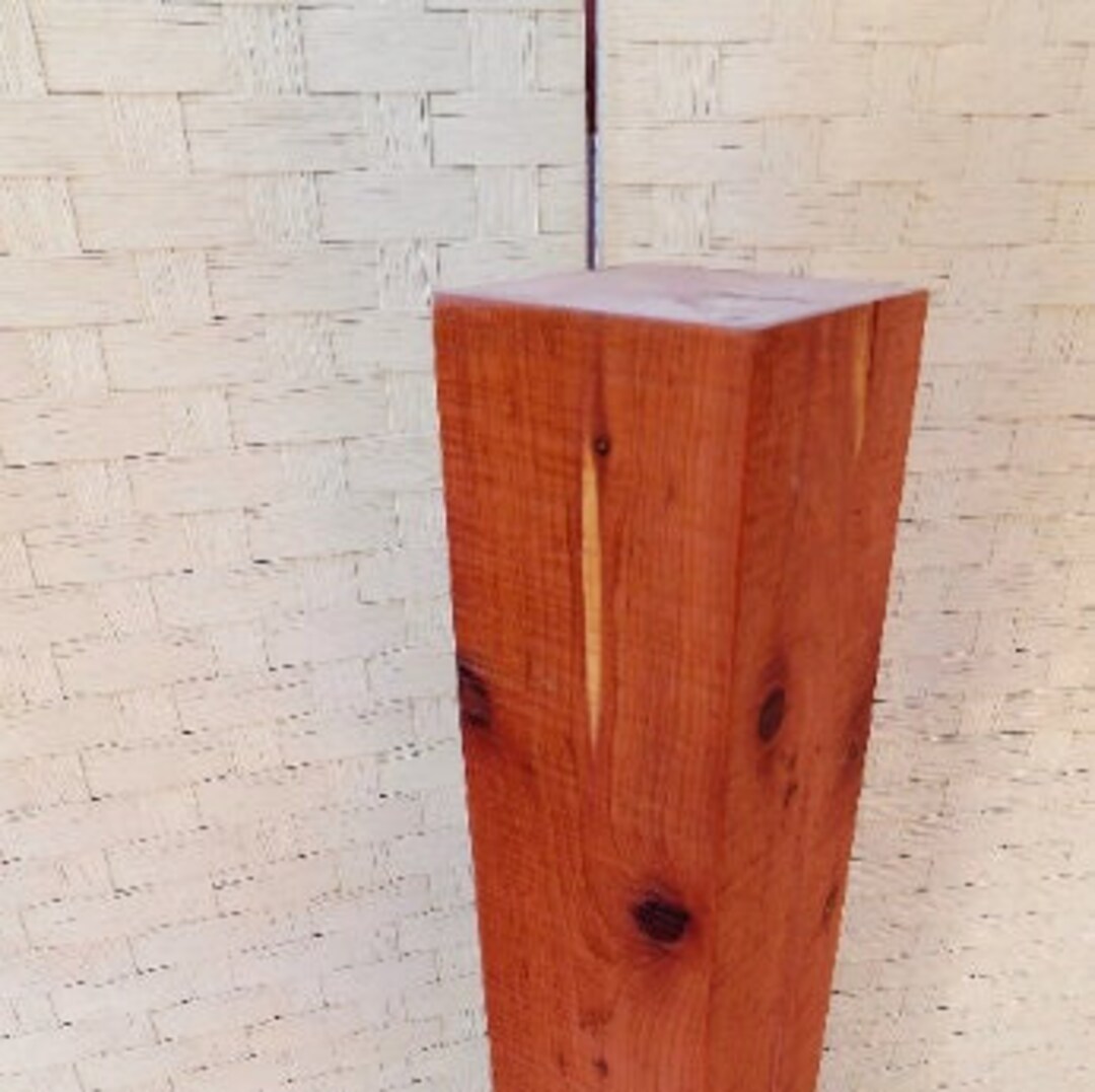 Farmhouse Chunky Dining Table Legs, Set of Four Rustic Cedar Legs