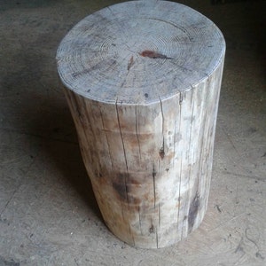 Mesa de taburete burnt pine stump - Alturas personalizadas disponibles