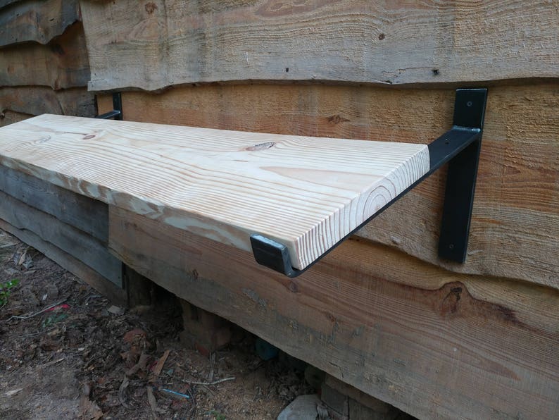 Angled Display Shelf Brackets Custom Available Etsy