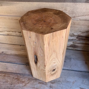 Unique White Oak Octagon Stump Tables