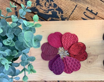 Handmade Genuine Leather Earrings, Petal Earrrings, Leaf Earrings, Leather Earrings
