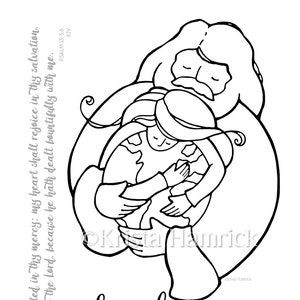 How Long, O Lord? coloring page 8.5X11, Bible journaling tip-in 6X8