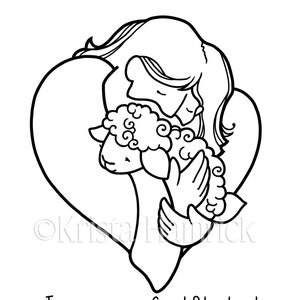 Good Shepherd  2 coloring pages for children