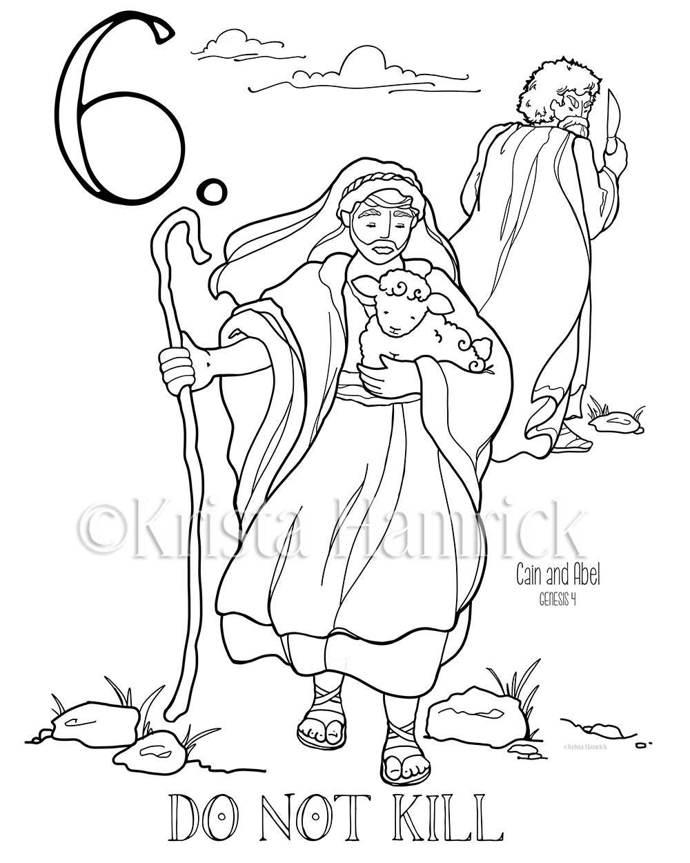 The Ten Commandments Memory Coloring Collection/ Includes 14 | Etsy