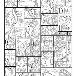 Name Above All Names  coloring page in three sizes: 8.5X11,  8X10 suitable for framing, 6X8 for Bible journaling tip-in
