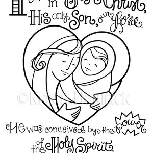 Apostles Creed Coloring Pages Coloring Pages