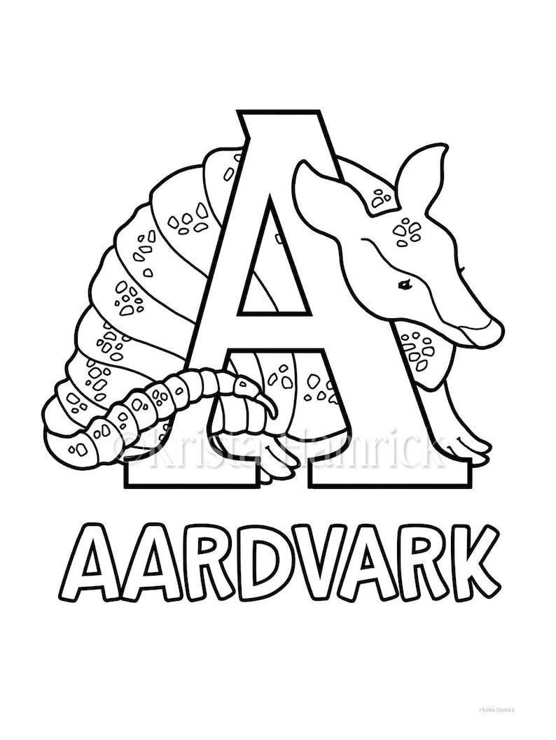 46 Top Animal Alphabet Coloring Pages  Images