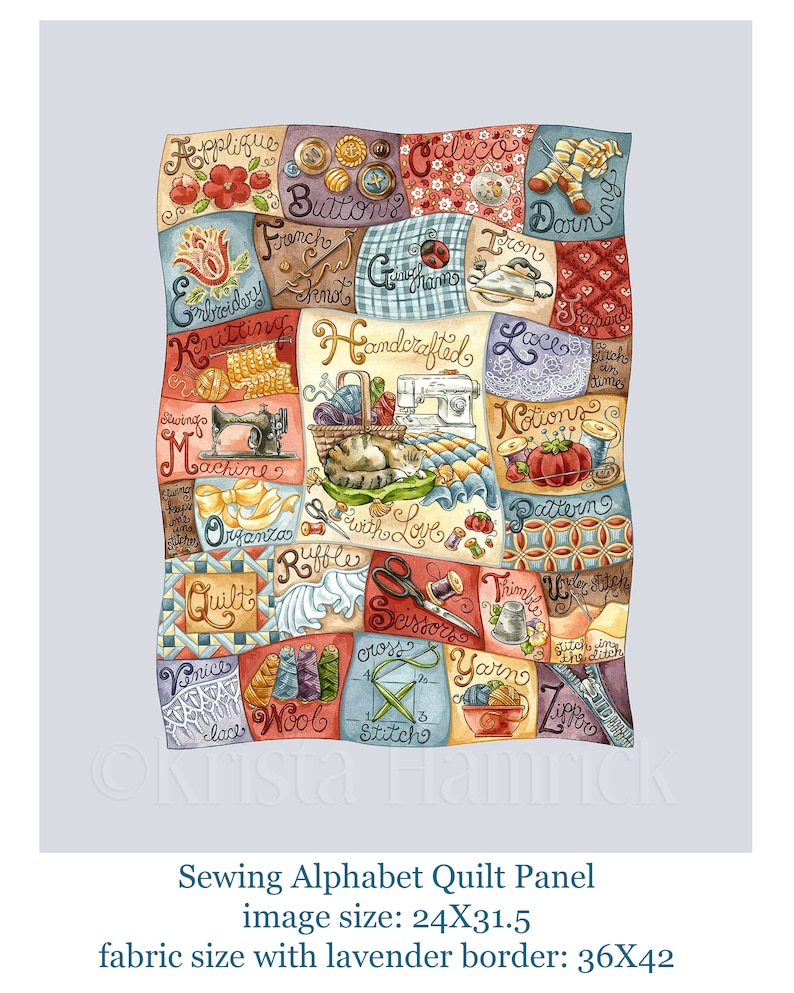 Fabric Panel Sewing Alphabet Cotton Quilt Fabric Panel Overall Etsy