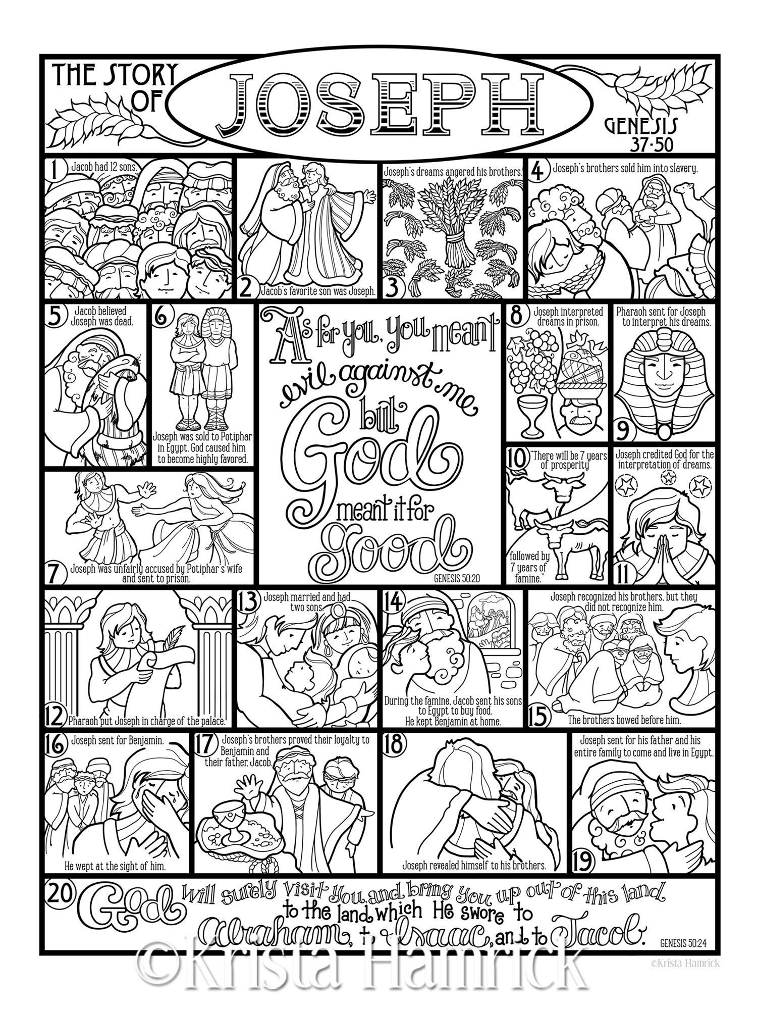Joseph Coloring Pages