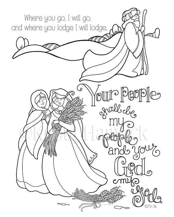 Bible Coloring Pages Ruth 4