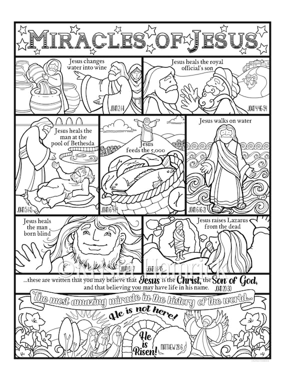 jesus heals the blind man coloring page