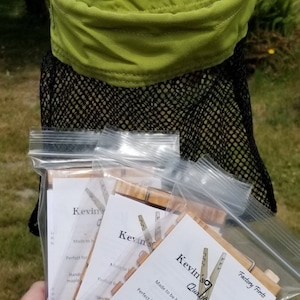 Clothesline SPECIAL : Bag and 3 sets of Kevin&#39;s Quality Clothespins™, Peg Bag, Clothespin holder, laundry supplies, hanging bag, off-grid