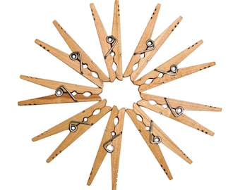 Pinzas para la ropa de arce: Pinzas para la ropa de calidad de Kevin, resistentes, juego de 10