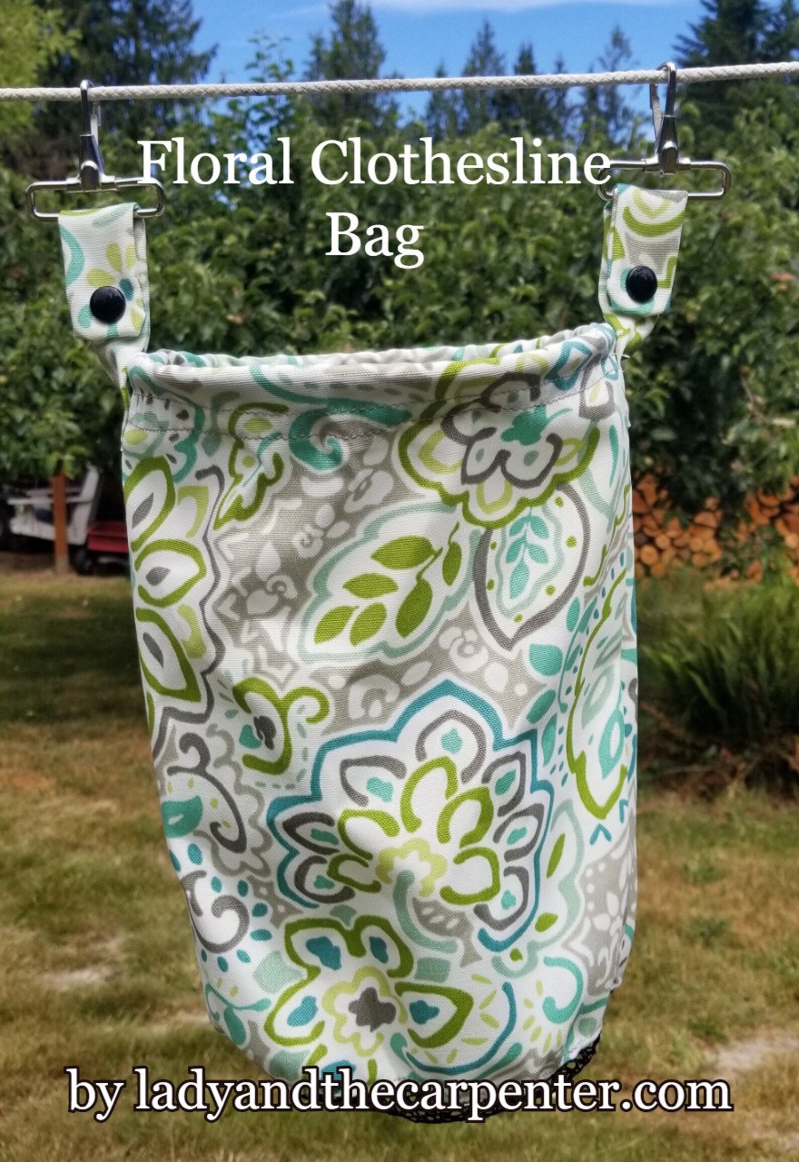 Clothespin Bag for Clothesline Allweather Clothesline Bag Etsy