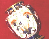 Circa - 1890 Antique Royal Crown DERBY Miniature Imari Bone China Vase - Collectible - Ideal Present Gift