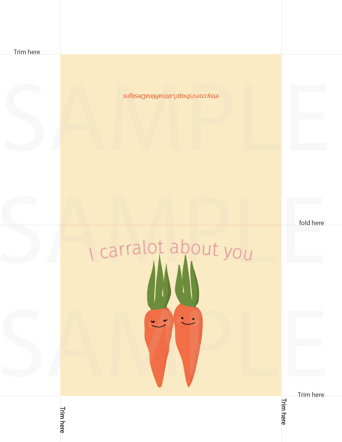 I Care a Lot About You - Pdf Instant Download, Kawaii, Greeting Card ...