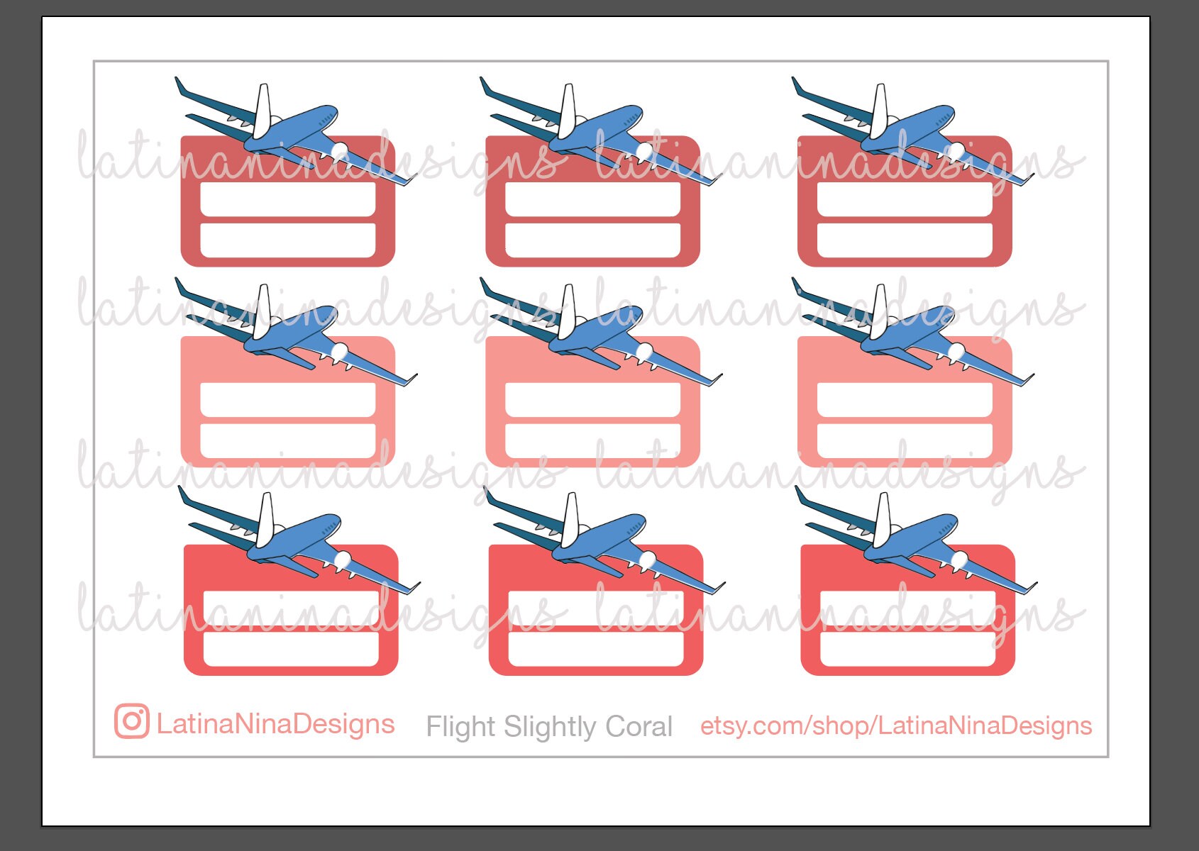 Flight Stickers, Slightly Coral, Flight Tracking, Travel Planner ...