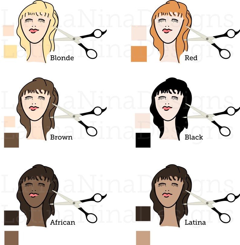 Haircut Stickers Hair Appointment Planner Stickers Instant - Etsy