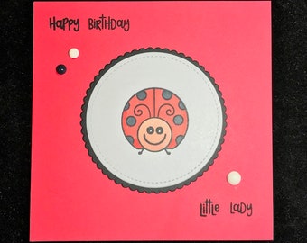 Happy Birthday Card Little Lady Ladybird - Etsy
