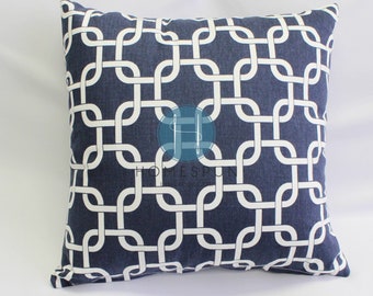 Pillow Cover - Premier Prints - Gotcha - Blue - Home Decor Decorative Sofa Throw Pillow-Cover with Zipper Enclosure - All Sizes