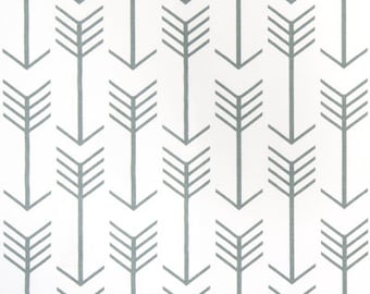 PAIR de curtain Drape Panels - 2 PC - Premier Prints - Arrow - White Cool Gray - Home Decor Window Treatment Kitchen Valance Dining Room