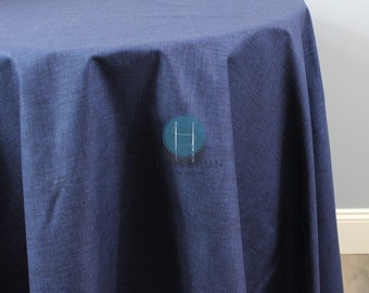Tablecloth - Premier Prints - Jackson - Vintage Indigo - Choose Your Size - Table Linen Wedding Home Decor Dining Kitchen