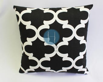 Funda de cojín - Premier Prints - FYNN - Blanco y negro - Funda de cojín decorativa para sofá con cierre de cremallera - Todas las tallas