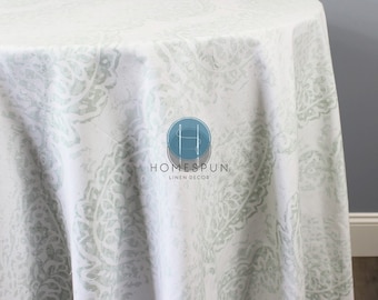 Tablecloth - Premier Prints - Manchester - Snowy - Choose Your Size - Table Linen Wedding Home Decor Dining Kitchen