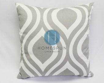 Pillow Cover - Premier Prints - Emily - Storm - Home Decor Decorative Sofa Throw Pillow-Cover with Zipper Enclosure - All Sizes