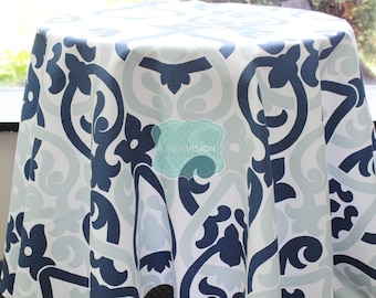 Tablecloth - Premier Prints - Alex - Premier Navy Blue - Choose Your Size - Table Linen - Home Decor - Wedding Decor - Dinner Kitchen Table
