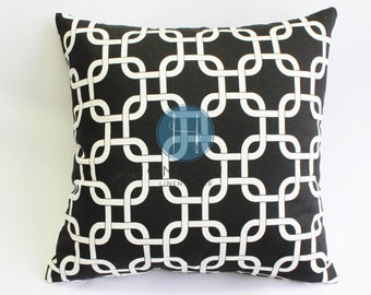 Pillow Cover - Premier Prints - Gotcha - Ebony - Home Decor Decorative Sofa Throw Pillow-Cover with Zipper Enclosure - All Sizes
