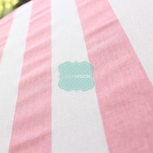 Tablecloth - Premier Prints - Canopy Stripe - Baby Pink - Choose Your Size - Table Linen Wedding Home Decor Dining Kitchen Bild 2